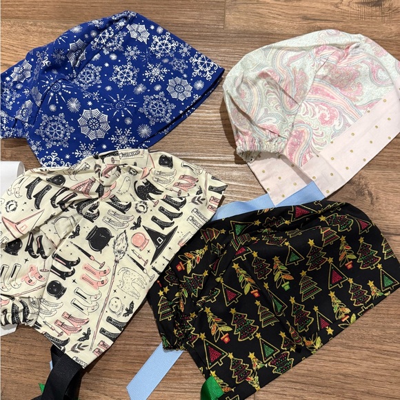 Scrub caps lot of 4 - Picture 2 of 2